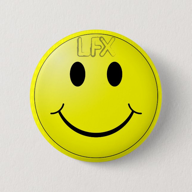 LFX Knopf LFX auf meinem glücklichen Gelb des Button (Vorderseite)
