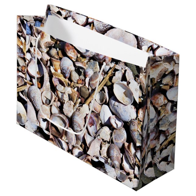 LG Gift Bag Muscheln Große Geschenktüte (Vorderseite Schrägansicht)