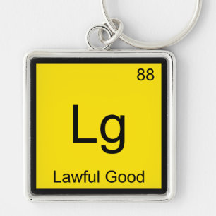 LG - Lauteres gutes chemisches Element Symbol Funn Schlüsselanhänger