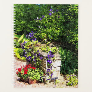 Lg Planner - Clematis violet sur le mur