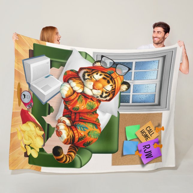LG WIR LIEBE SIE TIGER FLEECE BLANKET (Beispiel)