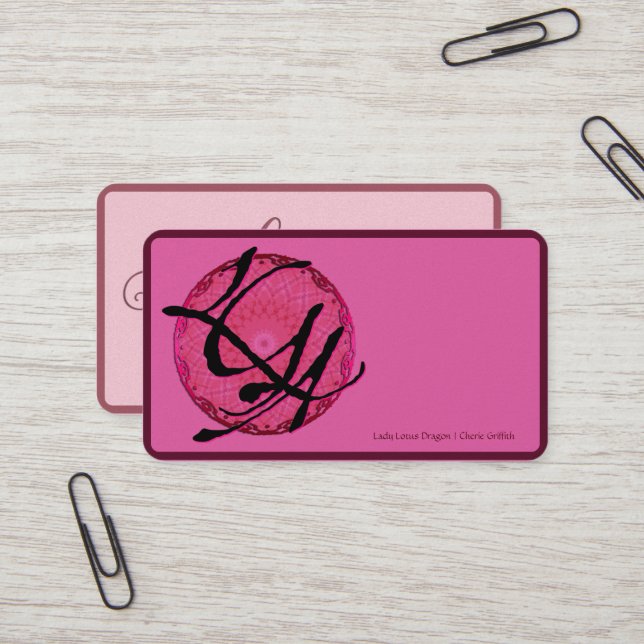 LGA New Social Card Visitenkarte (Vorderseite/Rückseite Beispiel)