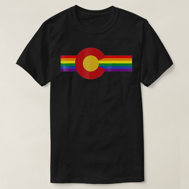 LGB Denver Colorado Gay Pride  T-Shirt (Design vorne)