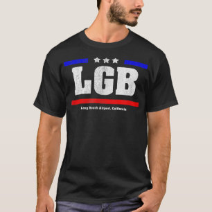 LGB Long Beach Airport Lasse Go Flying Patriotic  T-Shirt