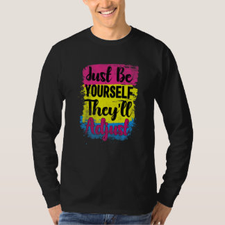 LGBbt Pan Flag Sie selbst, sie passen Pansexual P T-Shirt