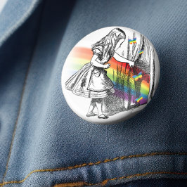 LGBT-Alice im Wunderland Vintag Button