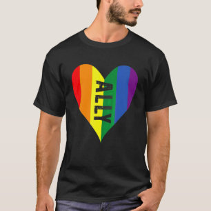 Lgbt Ally Pride Gay Peace Homosexuelle Lesben Rege T-Shirt