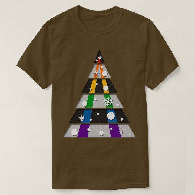 LGBT Ally Xmas Tree T-Shirt (Design vorne)