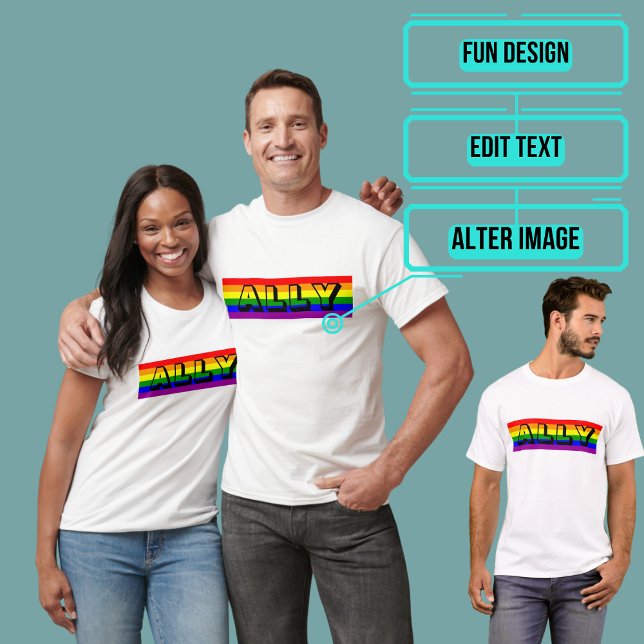 LGBT Almwomens T-Shirt (Please enjoy our LGBTQ+ ally products)