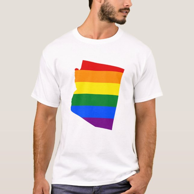 LGBT Arizona, T - Shirt der US-Staatsflagge (Vorderseite)