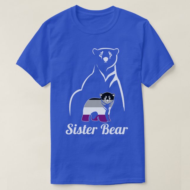 LGBT asexual Sister Bear Ace Prilag T-Shirt (Design vorne)