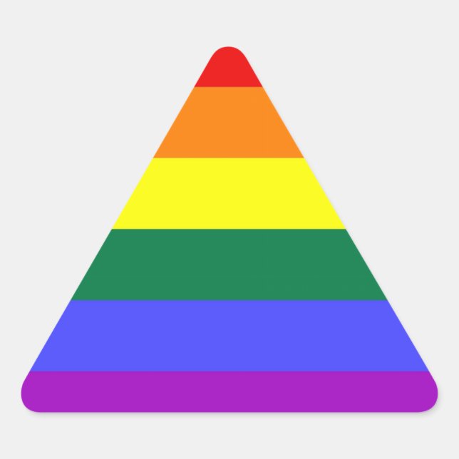 LGBT-Aufkleber (Dreieck) Dreieckiger Aufkleber (Vorderseite)