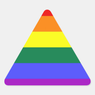 LGBT-Aufkleber (Dreieck) Dreieckiger Aufkleber