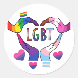 LGBT-Aufkleber Runder Aufkleber