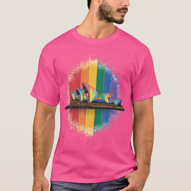 Lgbt Australia Sydney Opera T-Shirt (Vorderseite)