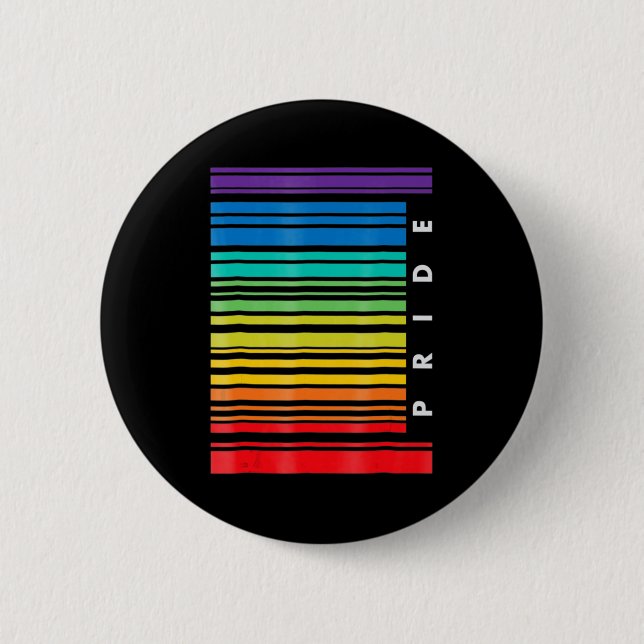 LGBT Awareness Monat Barcode Pansexual Pride LGBTQ Button (Vorderseite)