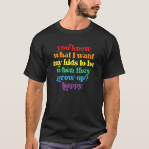 LGBT-Bewusstsein Stolze Eltern Mutter Vater Gay Pr T-Shirt