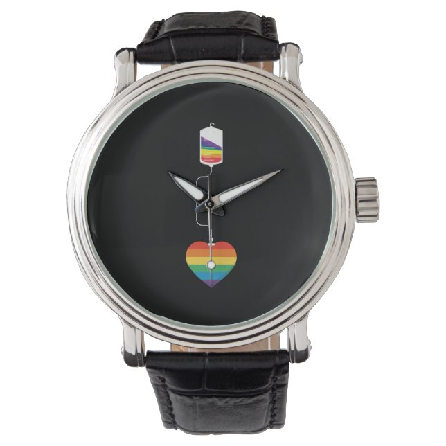 LGBT Blutspende Armbanduhr (Vorderseite)