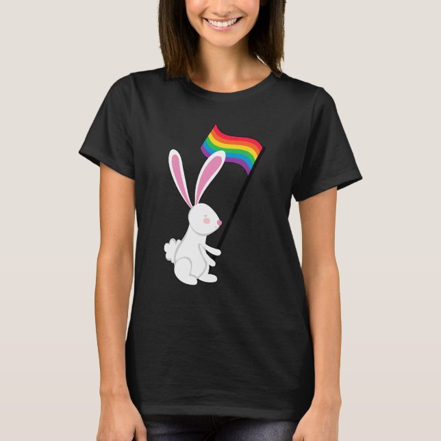Lgbt Bunny Lgbtq 1 T-Shirt (Vorderseite)