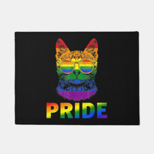 LGBT Cat Gay Pride LGBTQ Regenbogenflagge Cool Sun Fußmatte