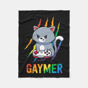 Lgbt Cat Pride Shirt Rainbow Video Game Lovers Gif Fleecedecke