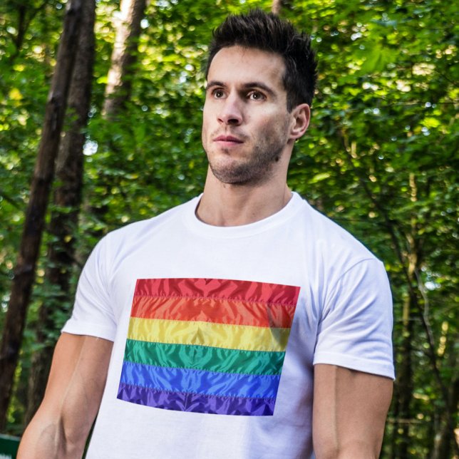 LGBT Classic Imitate Flag Flag Flag Flag Flag Flag T-Shirt (Von Creator hochgeladen)
