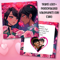 LGBT Couple Anime Personalisiert Valentinstag