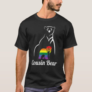 Lgbt Cousin Bear Gay Pride Lesbian Rainbow Lgbtq T-Shirt