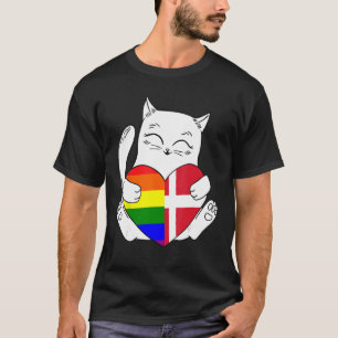 LGBT Dänemark Cat Ally Animal Prix Support T-Shirt