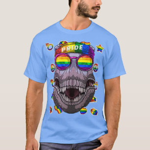 LGBT Dinosaur Gay Pride Monat TRe Rainbow Lesbian T-Shirt