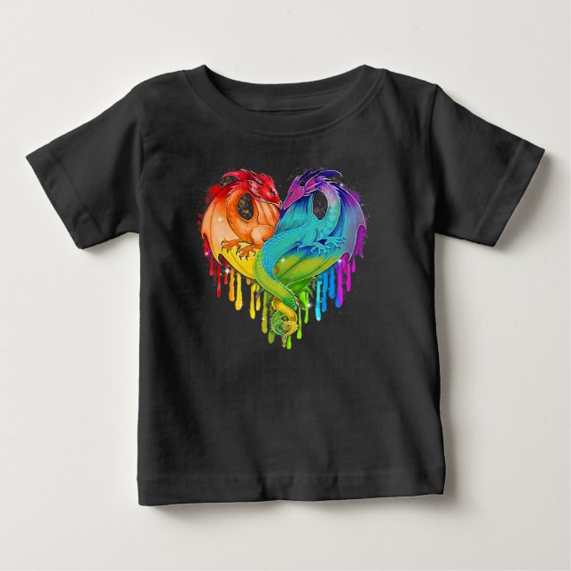 LGBT Dragon Baby T-shirt (Vorderseite)