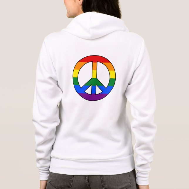 LGBT-Fahnezeichen Hoodie (Rückseite)