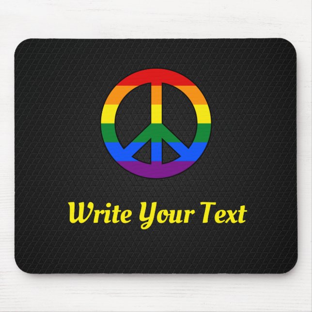 LGBT-Fahnezeichen Mousepad (Vorne)