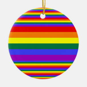 LGBT-Farben Keramik Ornament