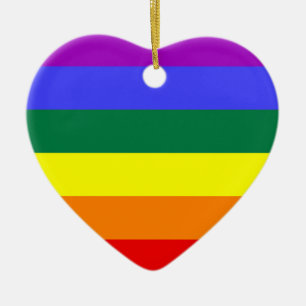 LGBT-Farben Keramik Ornament