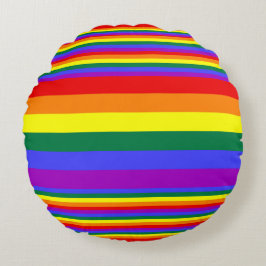 LGBT-Farben Rundes Kissen