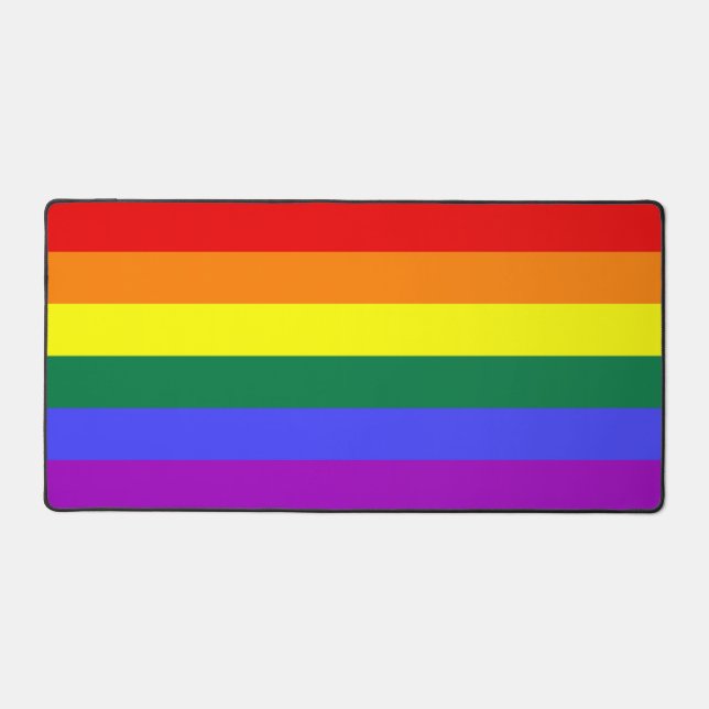 LGBT-Farben Schreibtischunterlage (Vorderseite)
