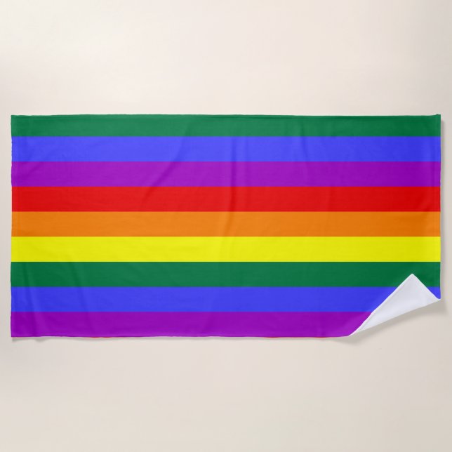 LGBT-Farben Strandtuch (Vorderseite)