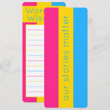LGBT-farbiges Pansexual Flag-Lesezeichen