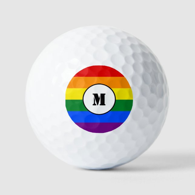 LGBT-Flag Drawstring Backpack Golfball (Vorderseite)