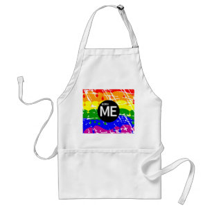 LGBT-Flag-Drilling-Paint Geborene Me Schürze