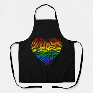 LGBT Flag Fingerprint LGBT Pride Geschenke Schürze