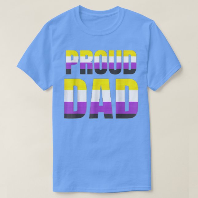 LGBT-Flag für Vater, die nicht binär sind, T- T-Shirt (Design vorne)