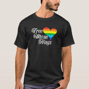 LGBT-Flag-Outfit für Mama-Hugs-Heart LGBT T-Shirt