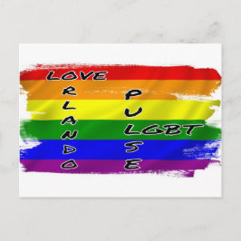 LGBT-Flag-Postkarte Postkarte
