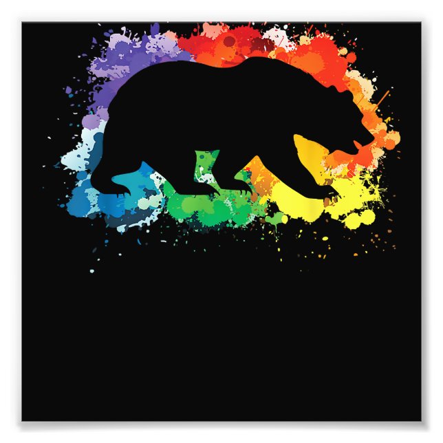 LGBT Flag Regenbogen Prix Happy Valentines Day Fotodruck (Vorne)