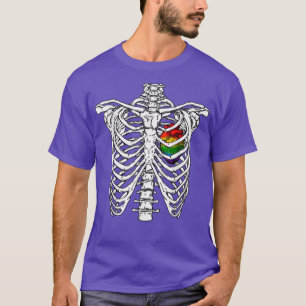 LGBT Flag Skelettlauf Herz Skelett LGBTQ Ga T-Shirt