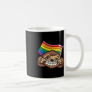 Lgbt Flag T Shirt Sloth Gay Lesbian Resist Men Wom Kaffeetasse