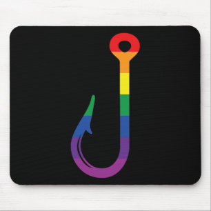 Lgbt-Flagge Angelhaken Schwuler Angler Queer Pride Mousepad