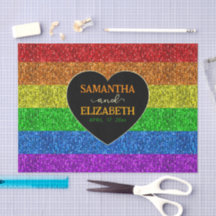 LGBT-Flagge Regenbogenherz Glitzern Homosexuelle H